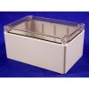 Hammond 1554T2GYCL Watertight PC Enclosure Clear Lid 180 x 120 x 90mm Grey