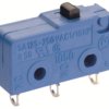 Snap acting switche, On-On, solder connection, pin plunger, 2.2 N, 10 (1.5) A/250 VAC, IP40, 1050.0103