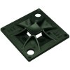 Mounting base, for screw fastening, PA, black, (L x W x H) 30 x 30 x 4.5 mm, 151-10912