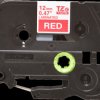 Labelling tape cartridge, 12 mm, tape red, font white, 8 m, TZE-435