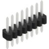 Pin header, 8 pole, pitch 1.27 mm, straight, black, SLVW10368Z