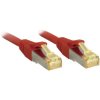 LINDY 47293 RJ45 Patch Cable Cat.6A S/FTP 1.5m Red Snagless Gold Plated LSZH