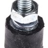 Podstawka antywibracyjna M4 średnica 10mm wysokość całkowita 18mm Nóżka sprężysta męska wysokość stopki 8mm