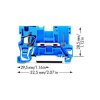 WAGO 769-176/000-006 1-conductor/1-pin Carrier Terminal Block Blue