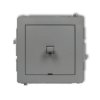 DECO Łącznik jednobiegunowy w stylu amerykańskim szary mat 27DWPUS-1
