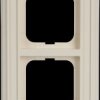 1722-832 Cover frame 2-gang, ivory white - Busch-dynasty®
