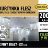 Kurtyna świetlna zewnętrzna flesz 200l kurtyna sople z dod.gniazdem 10m dekoracji+5 m przewodu zasilającego 13-582