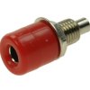 Gniazdo banan 4mm 24.247.1 Amass czerwone