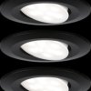 99991 Calla recessed light, 6 W, 4000 K, round, matt black, set of 3