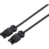 Sygonix SY-6676364 Cable extension Black 5 m Push-fit Electrical Wiring