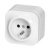 Gniazdo 230V z uziemieniem białe natynkowe - seria TODO