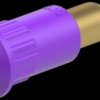 4 mm socket, plug-in connection, mounting Ø 8.2 mm, purple, 64.3010-26
