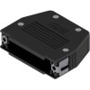 D-Sub connector housing, size: 3 (B), straight 180°, angled 90°, plastic, black, 16-001830