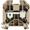 Through terminal block, screw connection, 2.5-35 mm², 2 pole, 125 A, 8 kV, dark beige, 1020600000