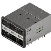 TE Connectivity Wtykowe złącze we/wyseria: zQSFP+/QSFP28 ZQSFP+typ: Zespół klatkityp: Lutowiel. portów: 6 190-pinowe