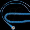 910900 000019 ESD spiral discharge cable, 2x press-studs, 3/10 mm