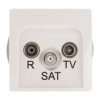 Simon Basic Gniazdo antenowe RD/TV/SAT końcowe białe BMZAR-SAT1.3/1.01/11