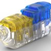 Butt connectorwith insulation, 2.5-4.0 mm², AWG 16 to 12, transparent/blue/yellow, 48 mm, 2213600-4