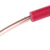 Przewód montażowy 1,5 mm² Czerwony RS PRO PVC 15 AWG 600 V dł. 100m 1/1,38 mm +70°C BS 6231
