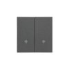 Simon 55 Klawisz podwójny z piktogramami krzyżowymi do: SW7/2M, SW6/2WM Grafitowy mat TKW7/2/116