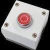 216521 Pushbutton, red, 1 NO and 1 NC