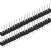 Pin header, 20 pole, pitch 2.54 mm, straight, black, 10056582