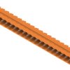 Pin header, 21 pole, pitch 5.08 mm, angled, orange, 1149240000