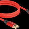 80632 DisplayPort 2.1 cable, 16K 60 Hz, red, 2.0 m