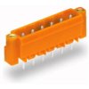 Pin header, 6 pole, pitch 5.08 mm, straight, orange, 231-336/108-000