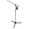Gravity GMS4321B Microphone Stand Black Steel Adjustable 1m to 1.7m