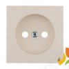 BERKER B.KWADRAT Płytka czołowa do gniazda bez uziemienia krem połysk 3961038992 HAGER