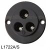 L1722A/S 10Amp 3pin panel socket - Belling Lee
