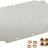 Mounting plate, steel, (L x W x H) 234 x 184 x 2 mm, natural, for 1590ZGRP233, 1590ZGRP233PL