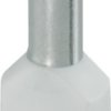 Insulated twin wire end ferrule, 16 mm², 30 mm/16 mm long, DIN 46228-4, white, 1213207