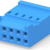 Socket housing, 10 pole, pitch 2.54 mm, straight, blue, 281839-5