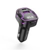 Transmiter FM Bluetooth MP3 ładowarka samochodowa 3.1A czarna
