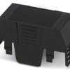 Upper part of housing, ABS/PC, (W x H x D) 35.1 x 74.65 x 36.95 mm, black, for enclosure, 1074849