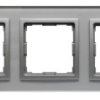 VENA2 Ramka potrójna szkło Xglass akrylowe srebrny + aluminum 5240183