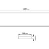 Panel Natynkowy LED 120x30 Almach 120 lm/W 36W 4000K Lifud Driver