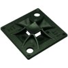 Mounting base, for screw fastening, PA, black, (L x W x H) 20 x 20 x 3.7 mm, 151-10911