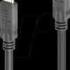 PI6610-010 USB 4.0 Kabel, 20 Gbit/s, 240 W, 8K 30Hz, gewinkelt, 1,0 m