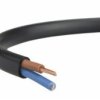 Przewód OMYp 2x0.5 czarny -płaski