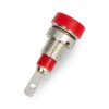 Gniazdo bananowe AL2360 - czerwone - 2mm