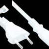 P0370-W025 Euro plug type C to C7 , white, 0.75 mm², 2.5 m