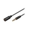 Przedłużacz słuchawkowy 4-polowy 3,5mm 1m Goobay 62477 / AVK-181-100BK