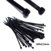 Opaski Kablowe 100/2.5 Trytki Czarne 100 Sztuk