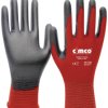 Cimco 141235 Skinny Touch grau/rot Nylon Rękawice robocze Rozmiar rękawic: 8, M EN 388 1 par(a)