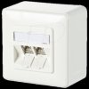 130B11D20002-E C6Amodul 2 port 180° AP pure white RAL9010