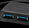 SL-140109-BK USB hub, 5 Gb/s, 4-port, black