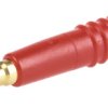 Gniazdo testowe Żeński Połączenie lutowane typ Złącze testowe Czerwony 6A Staubli rozmiar 1mm